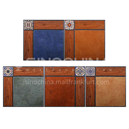 American antique balcony non-slip floor tiles, bathroom tiles, kitchen courtyard floor tiles-AWMYM33809DB 300x300mm